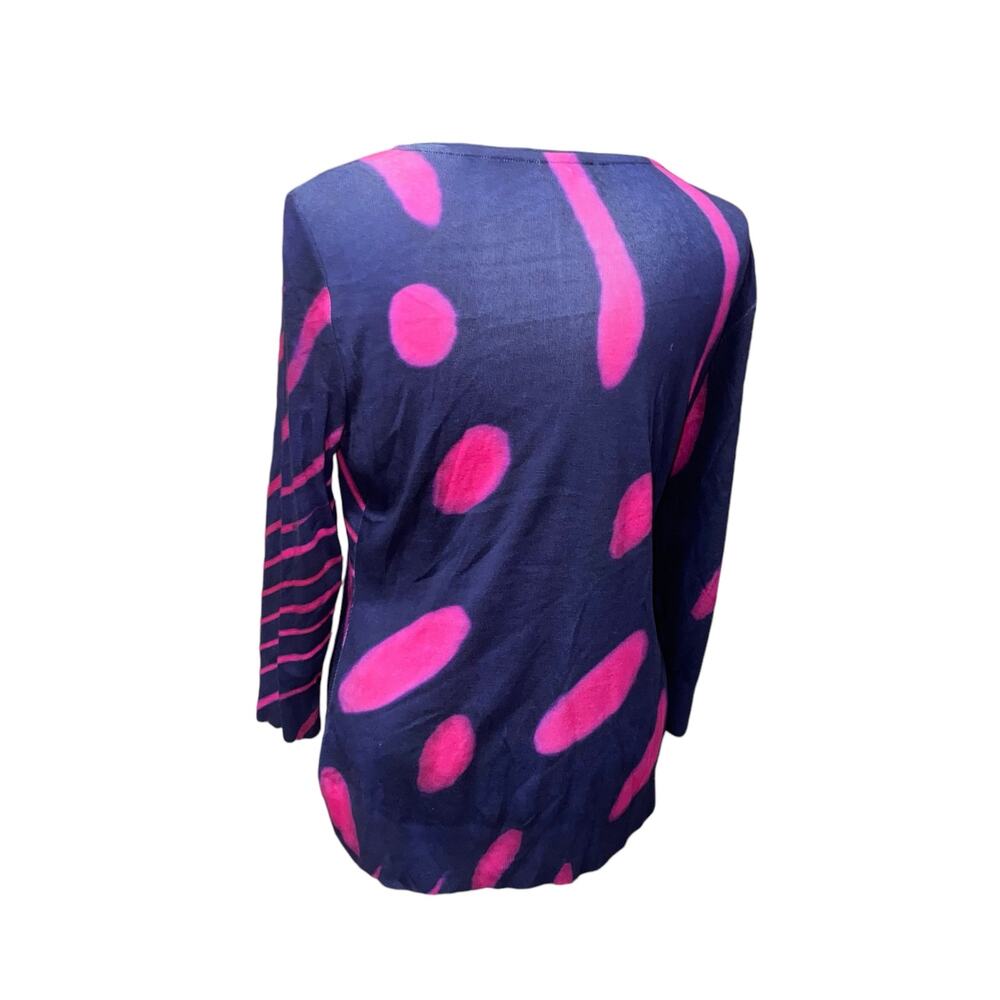 Escada Abstract Pattern Long Sleeve Crewneck Swea… - image 3